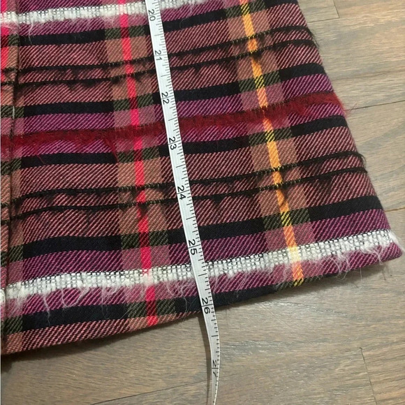 Topshop Madras Plaid Fringe Blazer Jacket. Size  2 - Picture 6 of 8